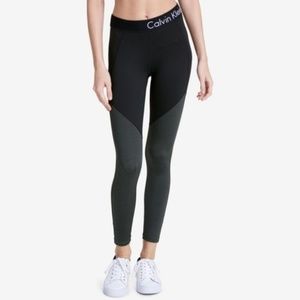 Calvin Klein Colorblocked Zip Leggings